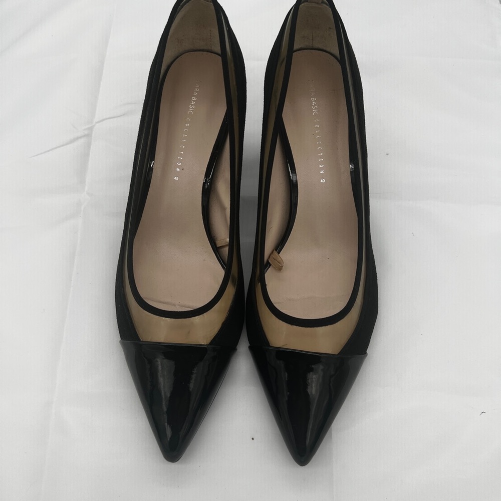 Zara Black Heels Elegant Pointed-Toe Design